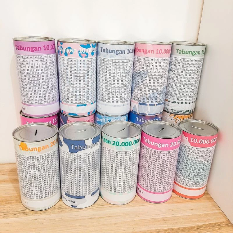 Celengan buka tutup murah warna-warni cocok untuk anak dan hadiah