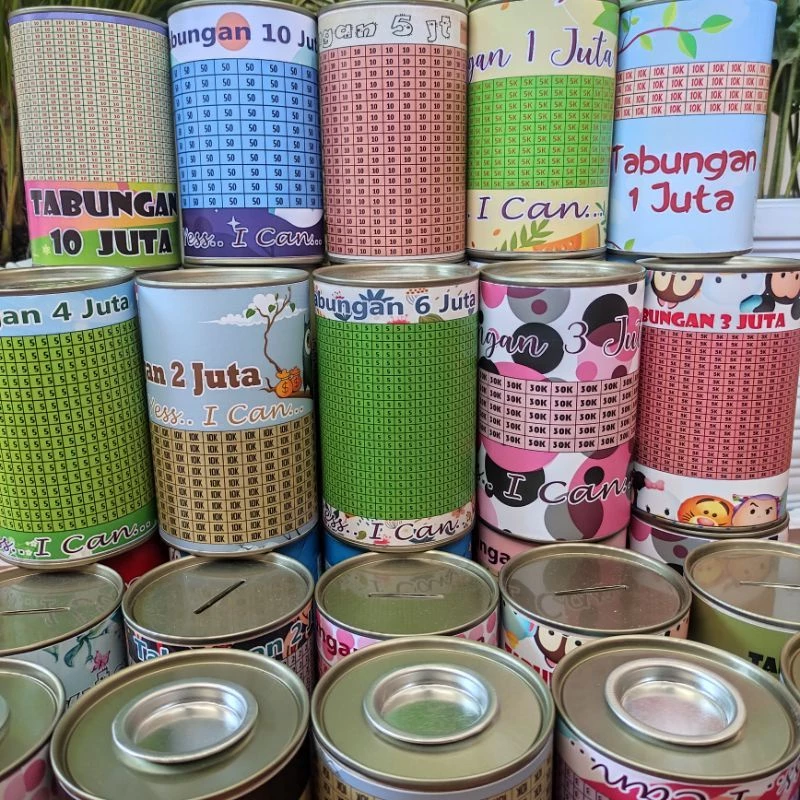 Celengan target semua varian nominal buka tutup dan permanen