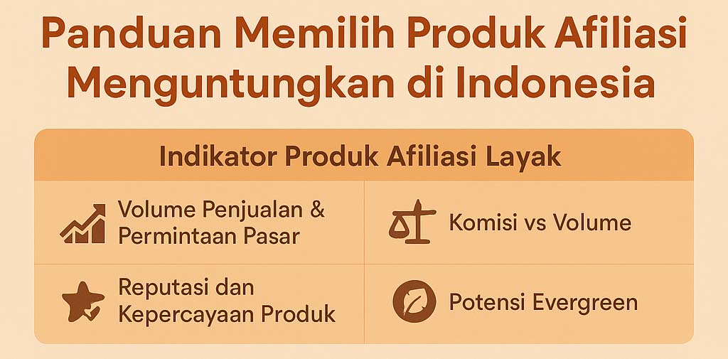 Panduan Memilih Produk Afiliasi Menguntungkan di Indonesia 1 1 1