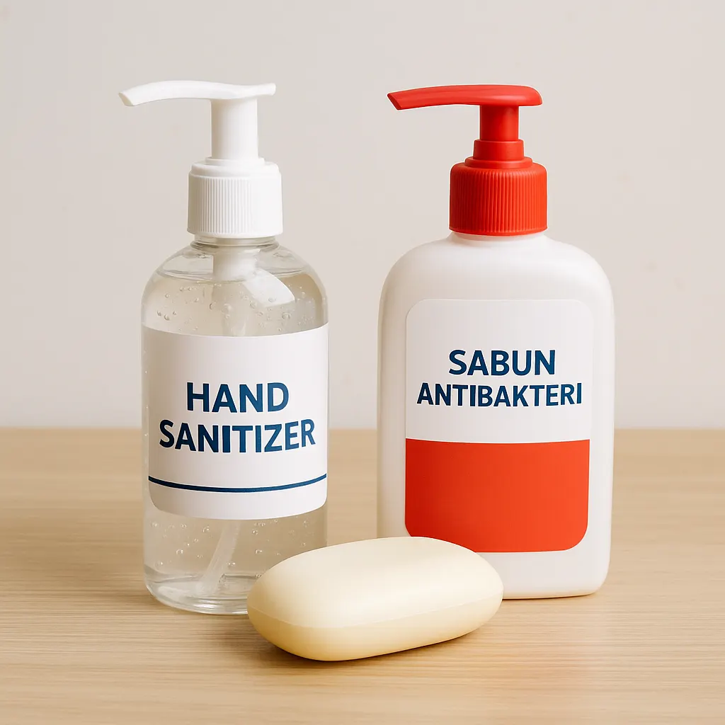 7 Perlengkapan Kesehatan Populer untuk Menjaga Daya Tahan Tubuh 6 Hand Sanitizer dan Sabun Antibakteri
