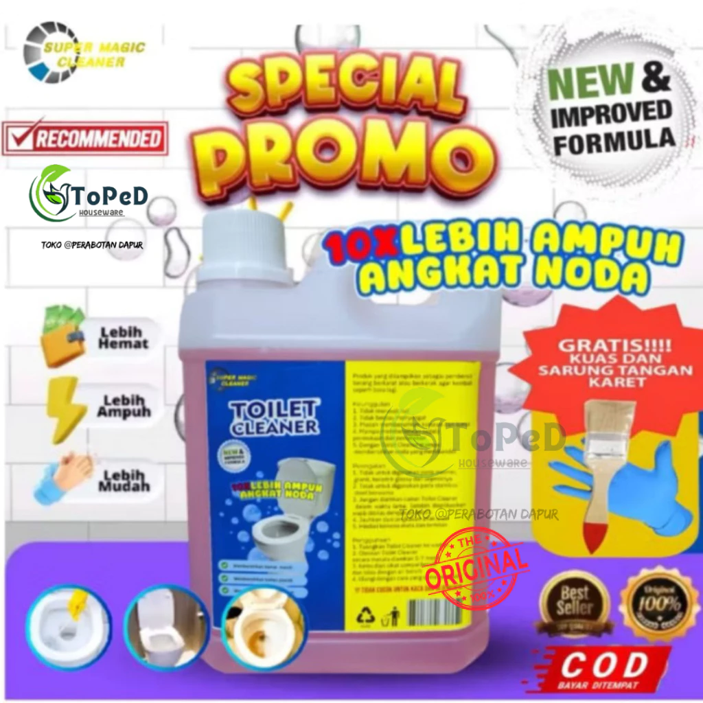 5 Produk Rumah Tangga Wajib Punya dari Perabotandapur.id – Solusi Simpel untuk Hidup Lebih Praktis 6 Botol pembersih toilet dan kamar mandi ukuran 1 liter