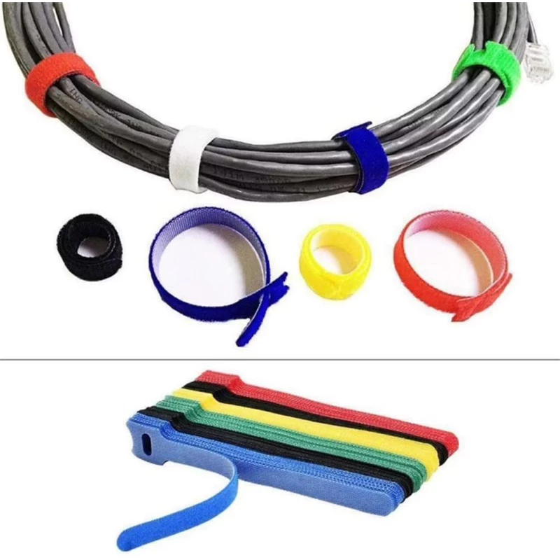 5 Produk Rumah Tangga Wajib Punya dari Perabotandapur.id – Solusi Simpel untuk Hidup Lebih Praktis 4 Pengikat kabel velcro strap warna-warni untuk merapikan kabel